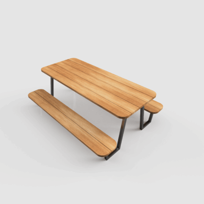 TABLE D'EXTERIEUR AVEC BANCS